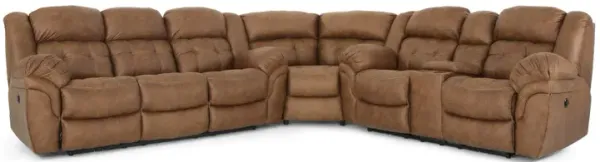 HAYGEN ALMOND 3 PIECE 1P POWER SECTIONAL