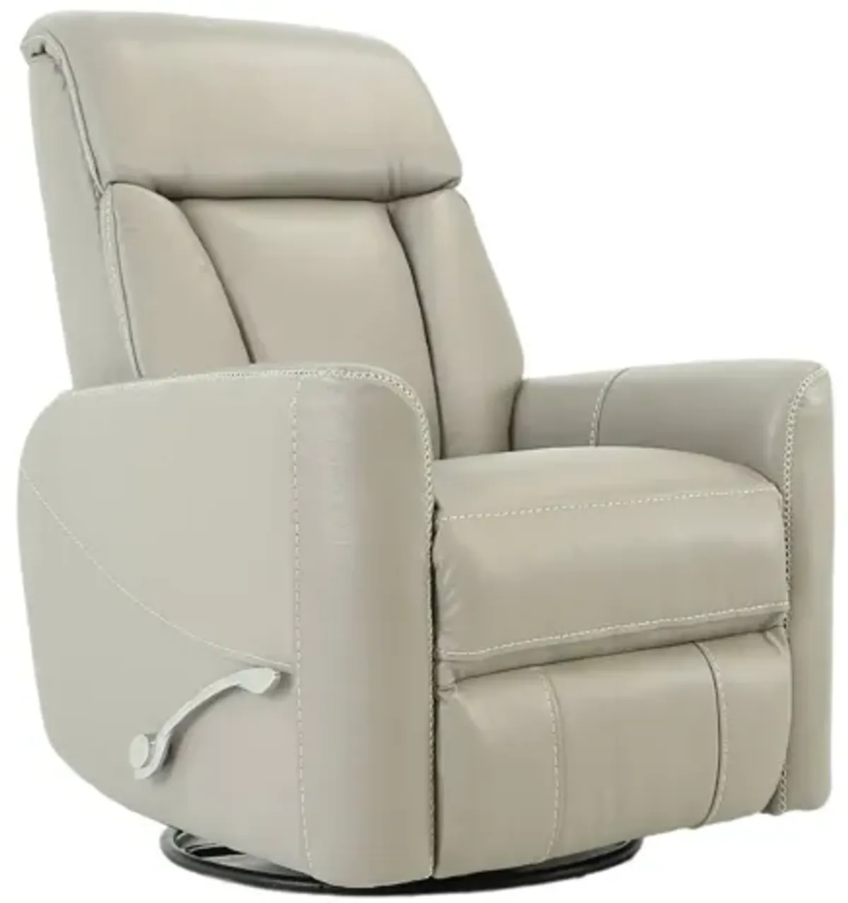 TAURUS STERLING LEATHER SWIVEL RECLINER