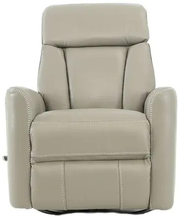 TAURUS STERLING LEATHER SWIVEL RECLINER