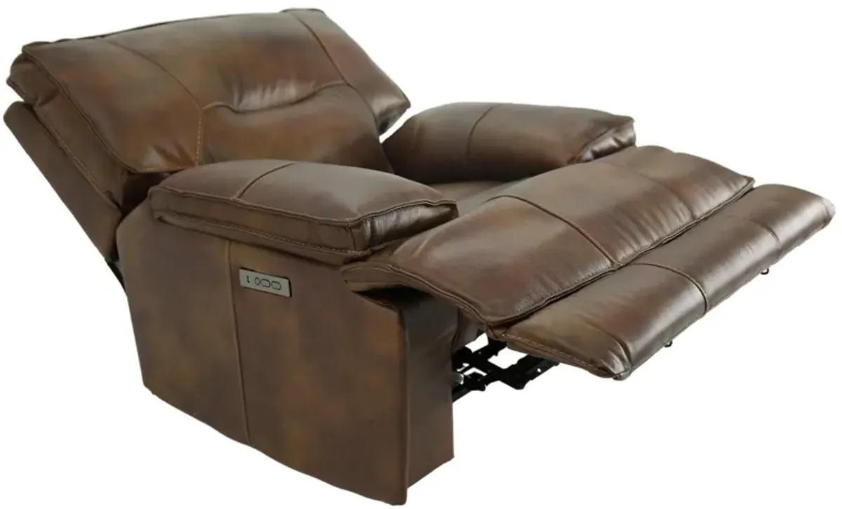 HENDRIX SIENNA LEATHER 2P POWER RECLINER