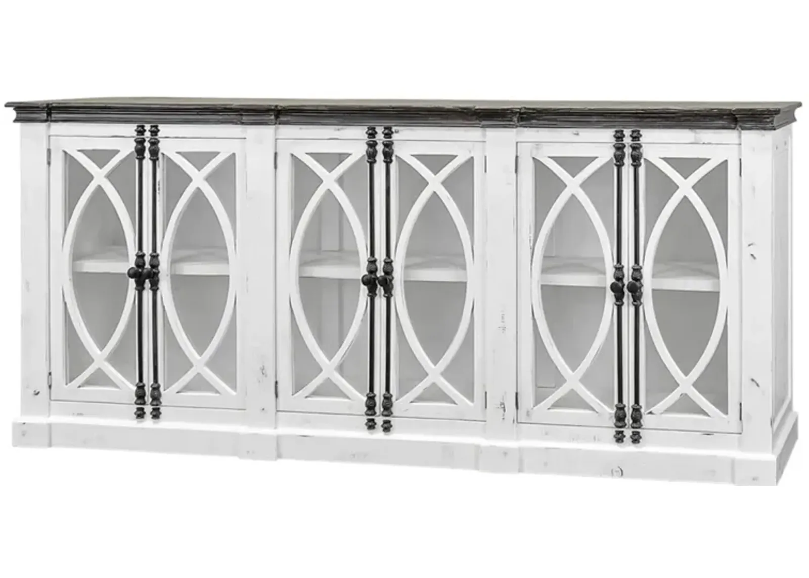 PESCARA WHITE/WEATHERED CONSOLE