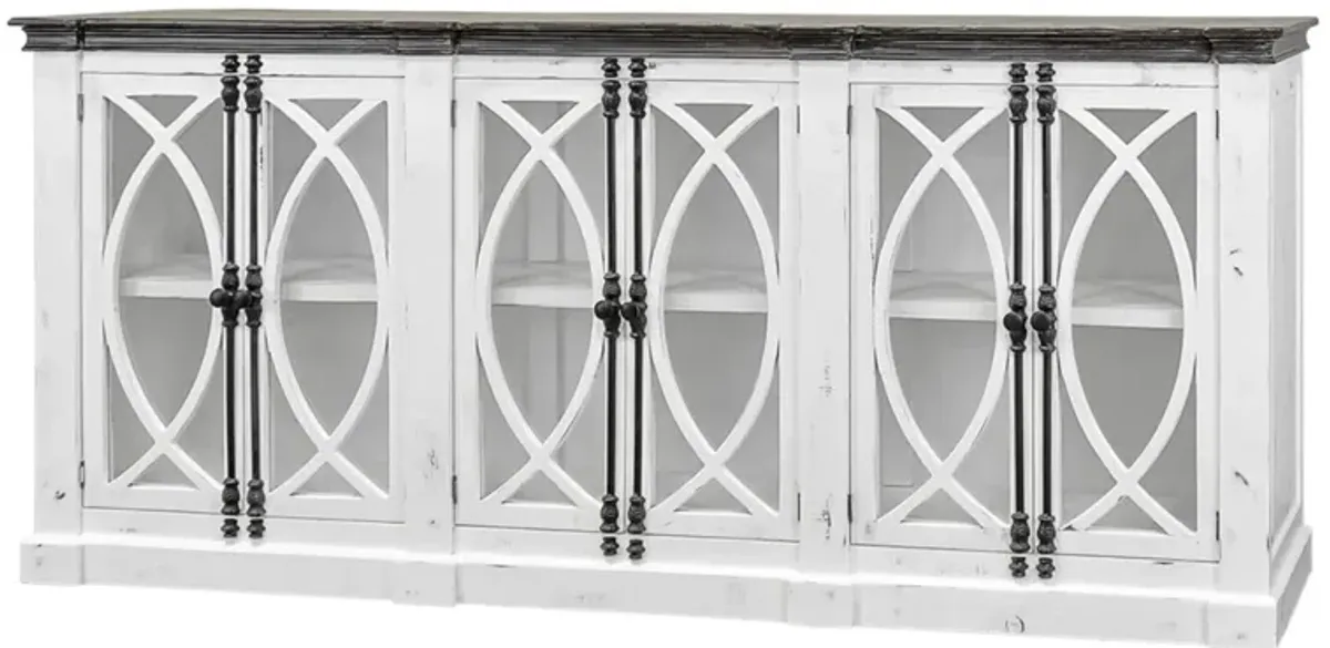 PESCARA WHITE/WEATHERED CONSOLE