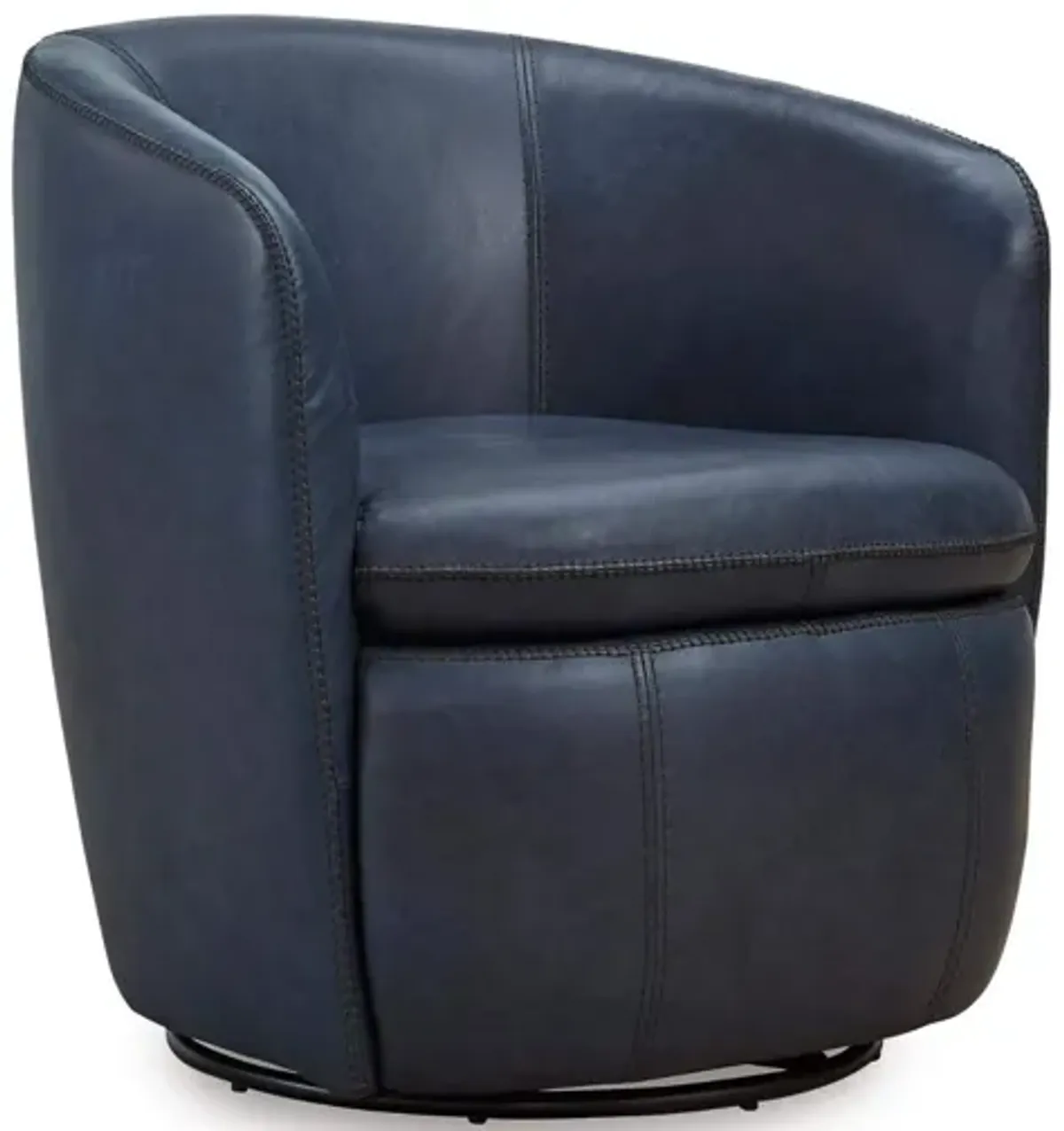 KIERREYS OCEAN 100% LEATHER SWIVEL CHAIR