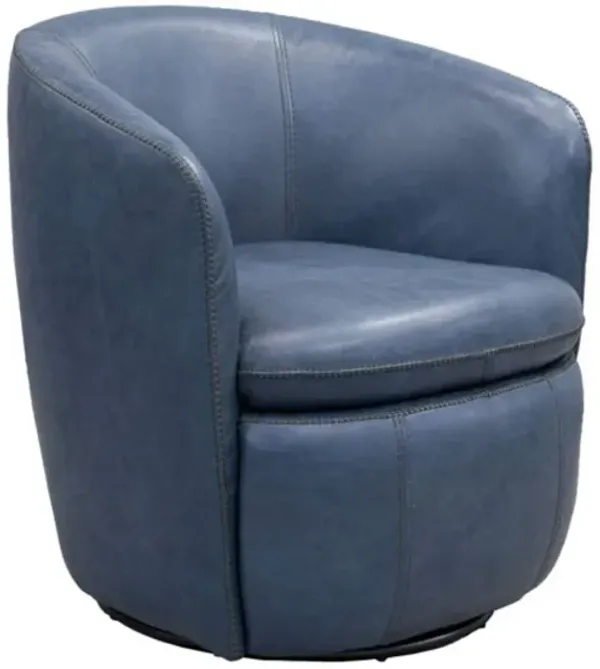 KIERREYS OCEAN 100% LEATHER SWIVEL CHAIR