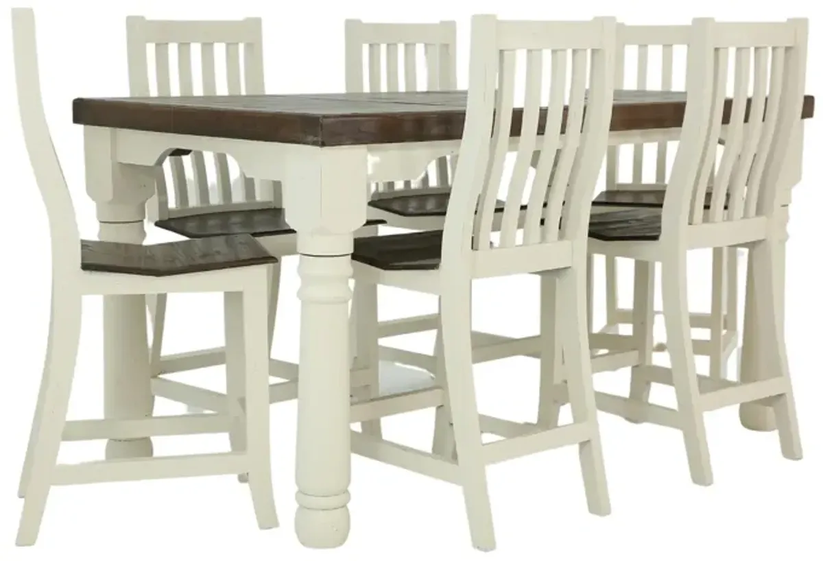 SANTA RITA 7 PIECE COUNTER HEIGHT DINING SET