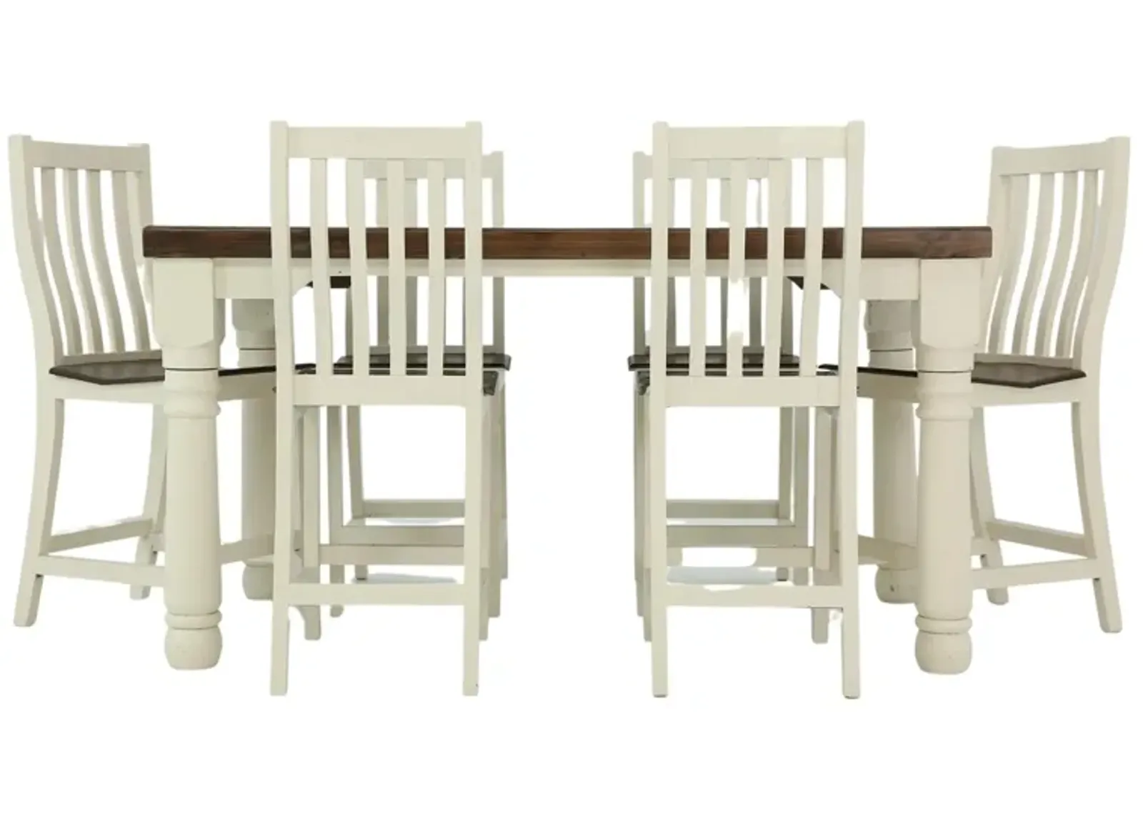 SANTA RITA 7 PIECE COUNTER HEIGHT DINING SET