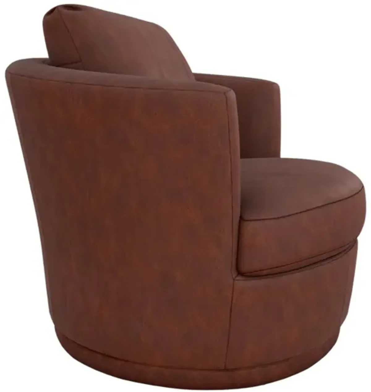 TINA HUSKY LEATHER SWIVEL CHAIR