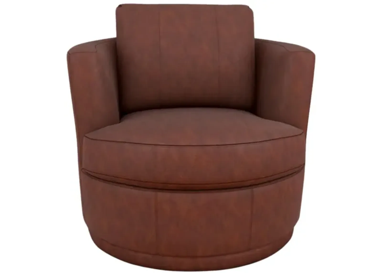 TINA HUSKY LEATHER SWIVEL CHAIR