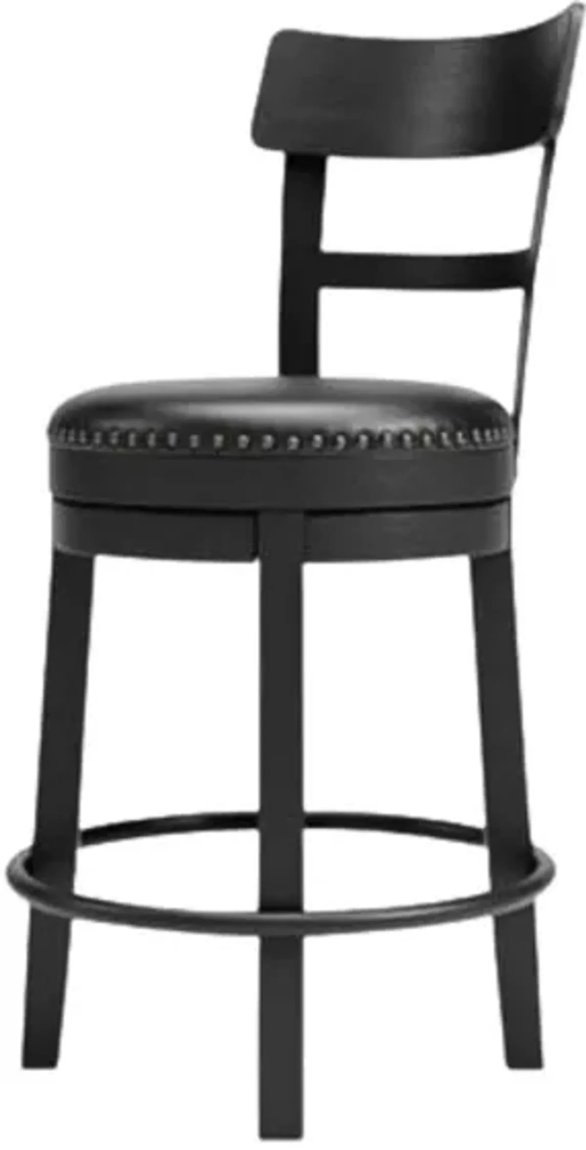 VALEBECK BLACK 24" SWIVEL BARSTOOL