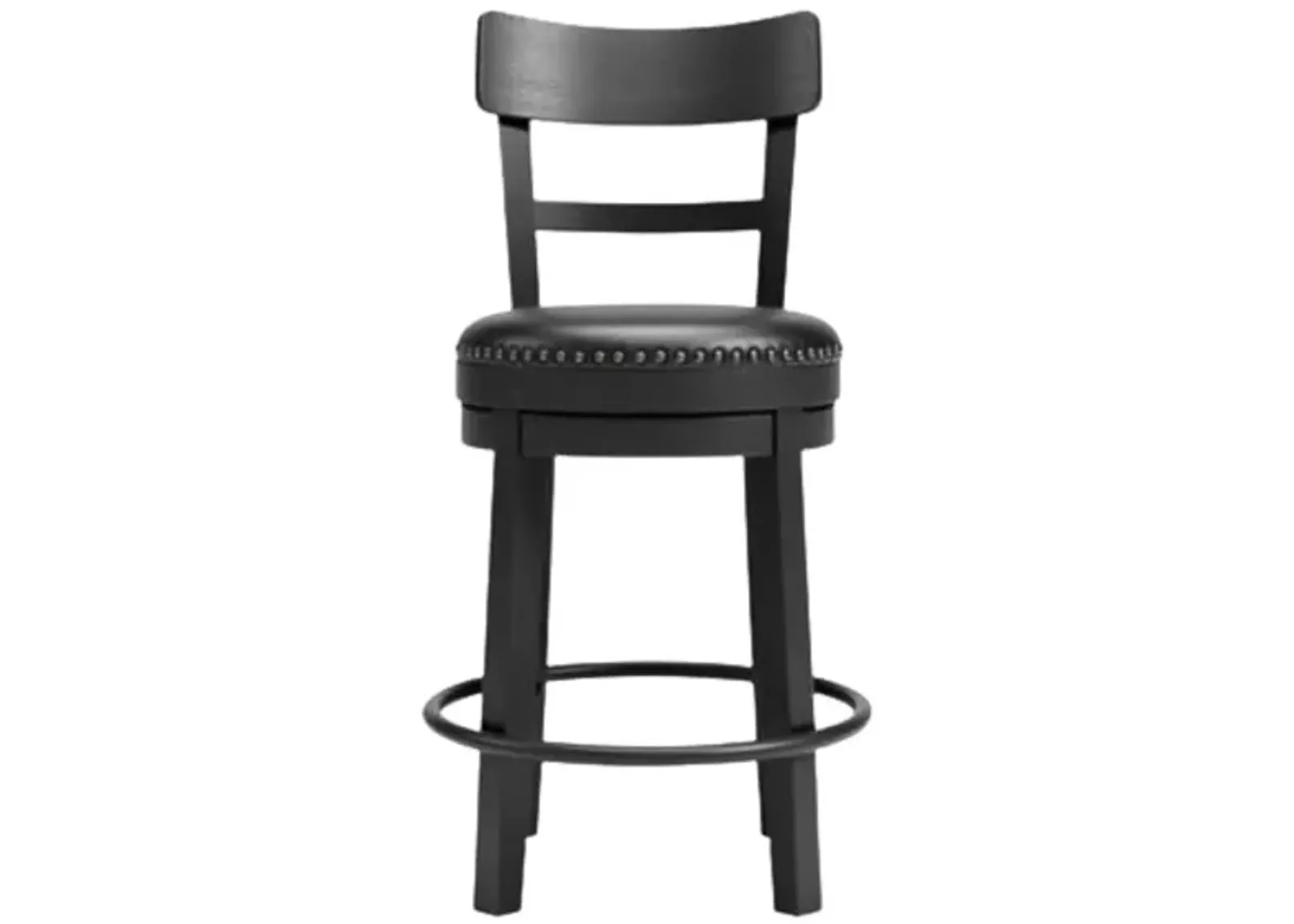 VALEBECK BLACK 24" SWIVEL BARSTOOL