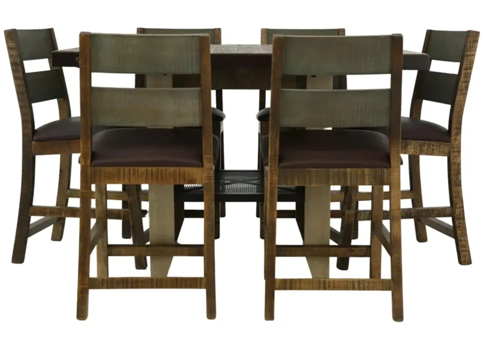 JEFFERSON 7 PIECE COUNTER HEIGHT DINING SET