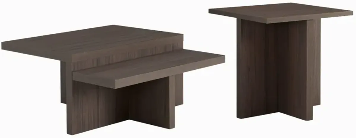 ZENDEX 2 PIECE OCCASIONAL TABLE SET