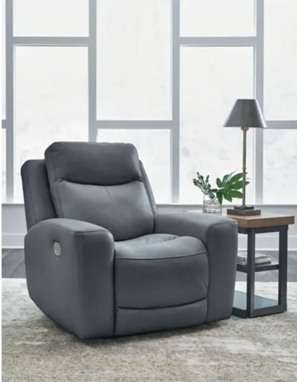 MINDANAO STEEL LEATHER 2P POWER RECLINER