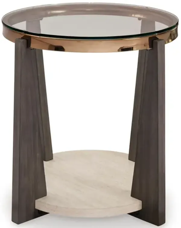 FRAZWA ROUND END TABLE