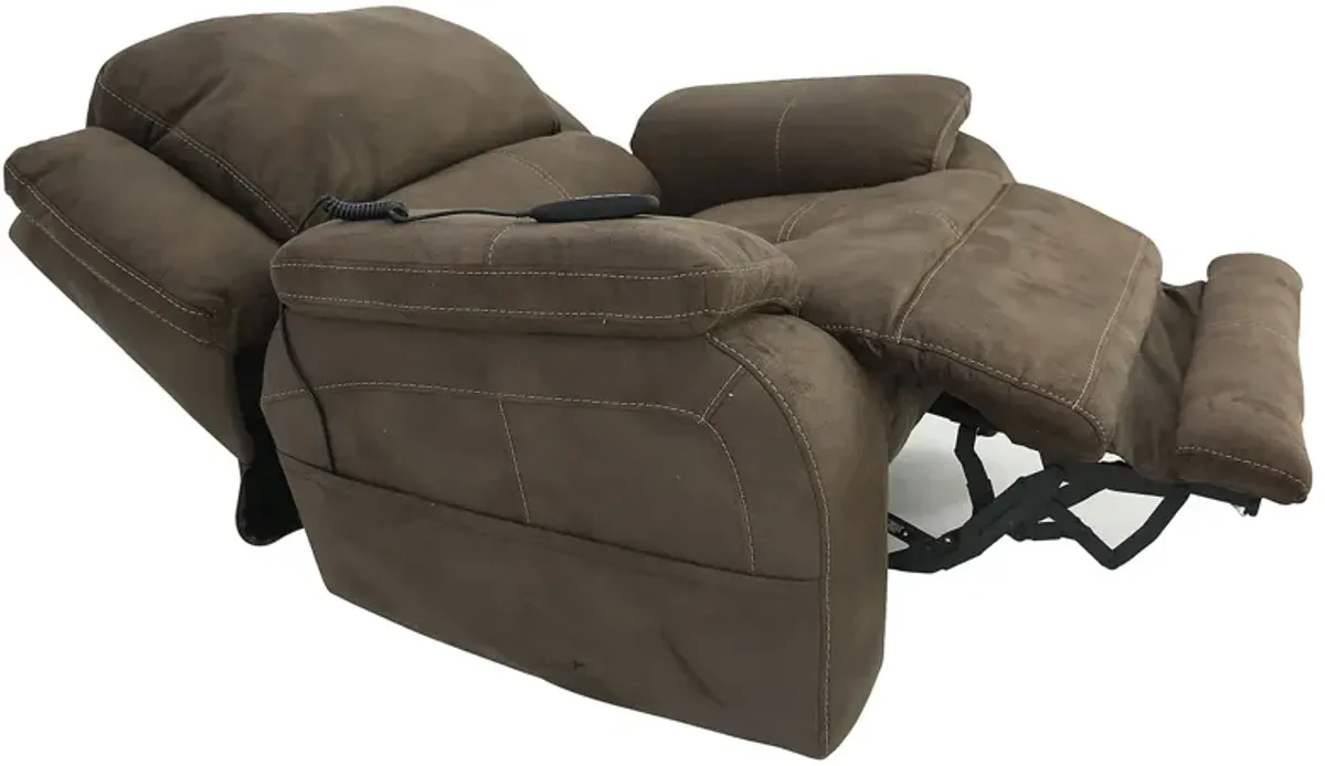 RYLEN MOCHA 3P POWER OVERSIZED RECLINER