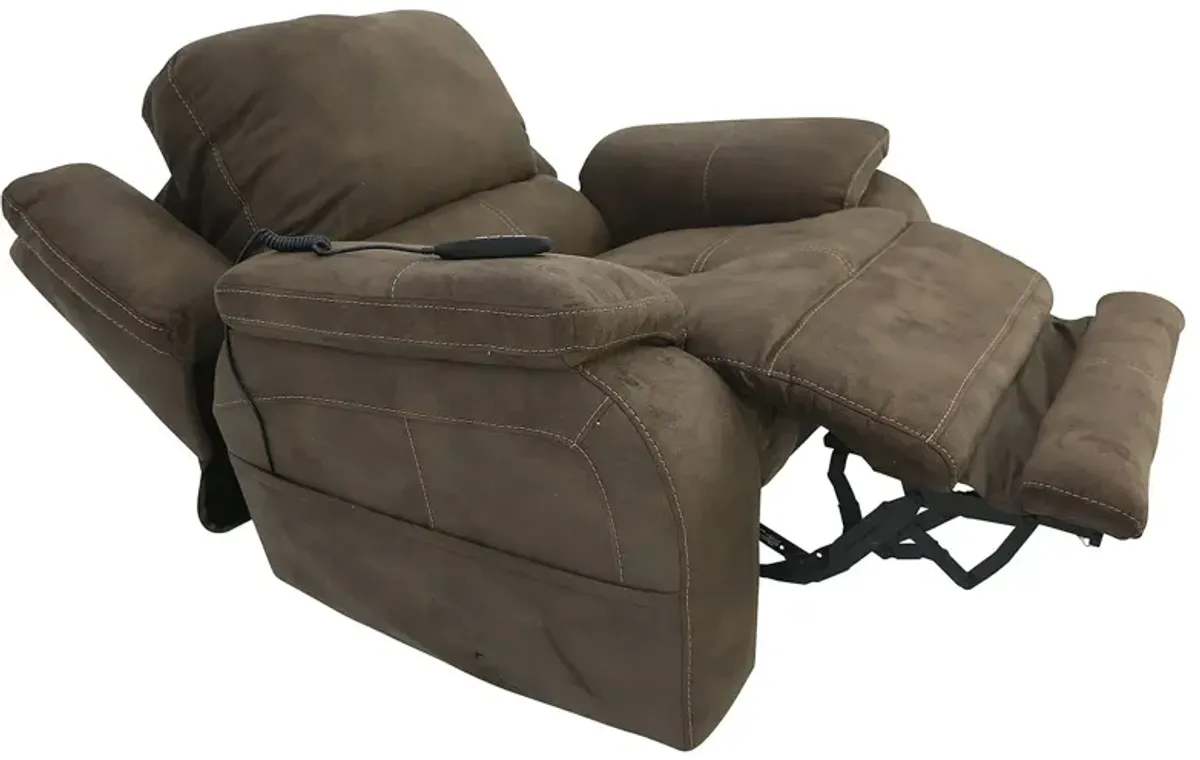 RYLEN MOCHA 3P POWER OVERSIZED RECLINER