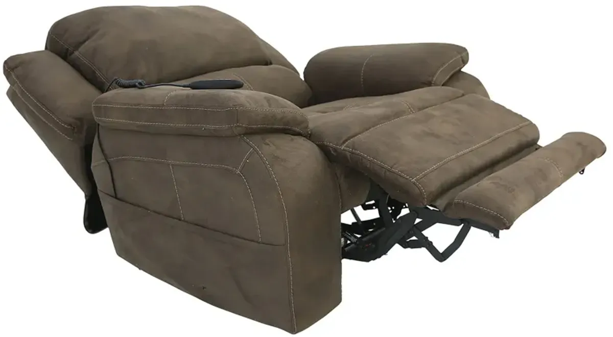 RYLEN MOCHA 3P POWER OVERSIZED RECLINER