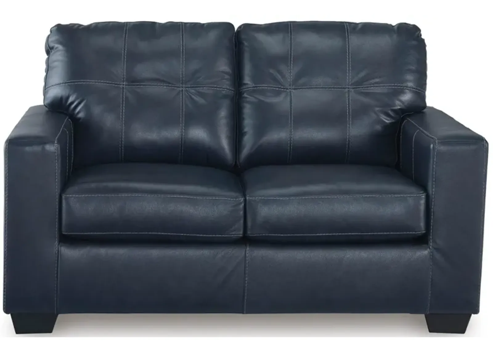 SANTORINE OCEAN LEATHER LOVESEAT