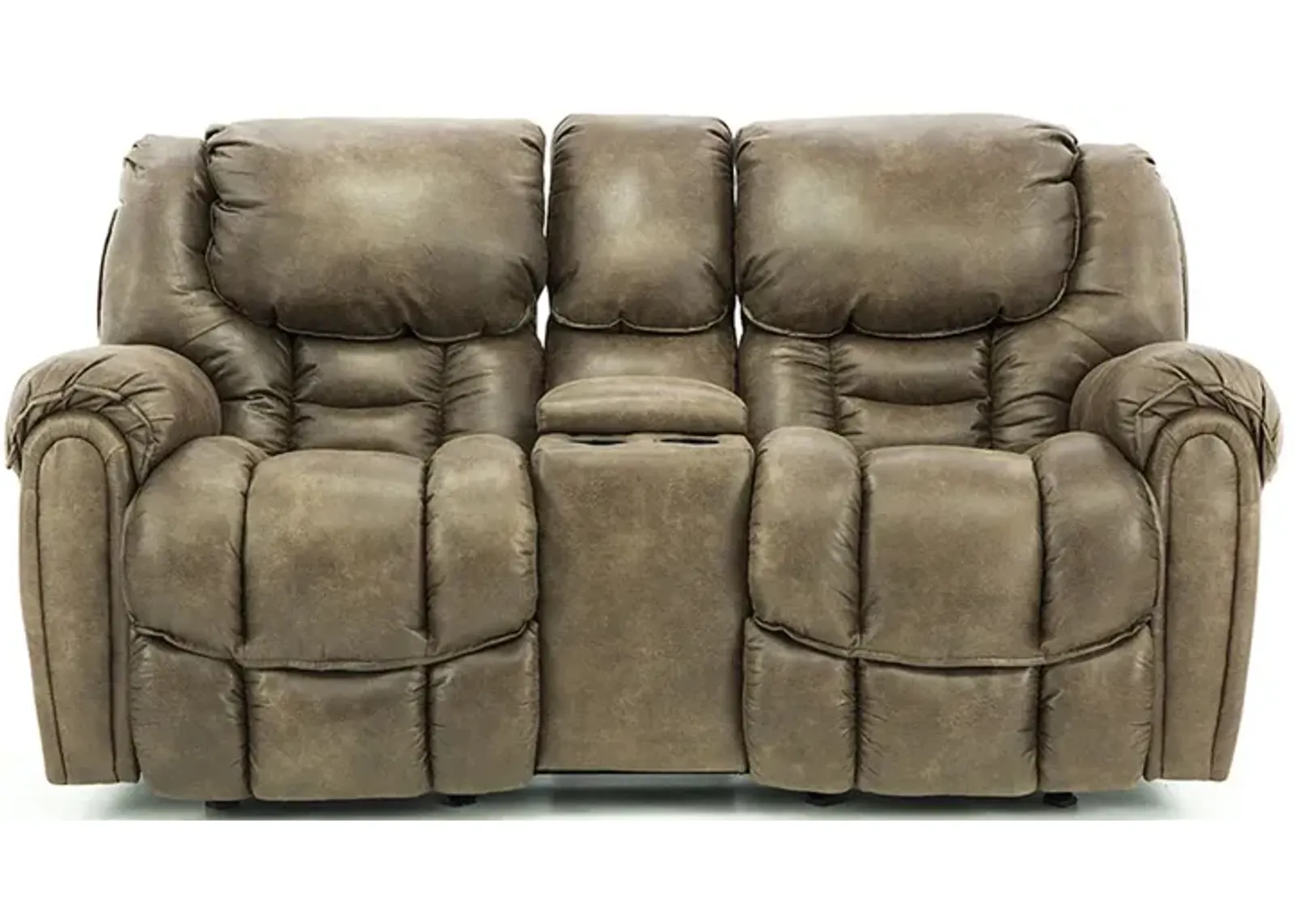 BAXTER MOCHA 1P POWER LOVESEAT WITH CONSOLE