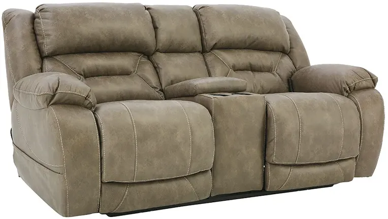 ENTERPRISE MUSHROOM 3P POWER LOVESEAT WITH CONSOLE