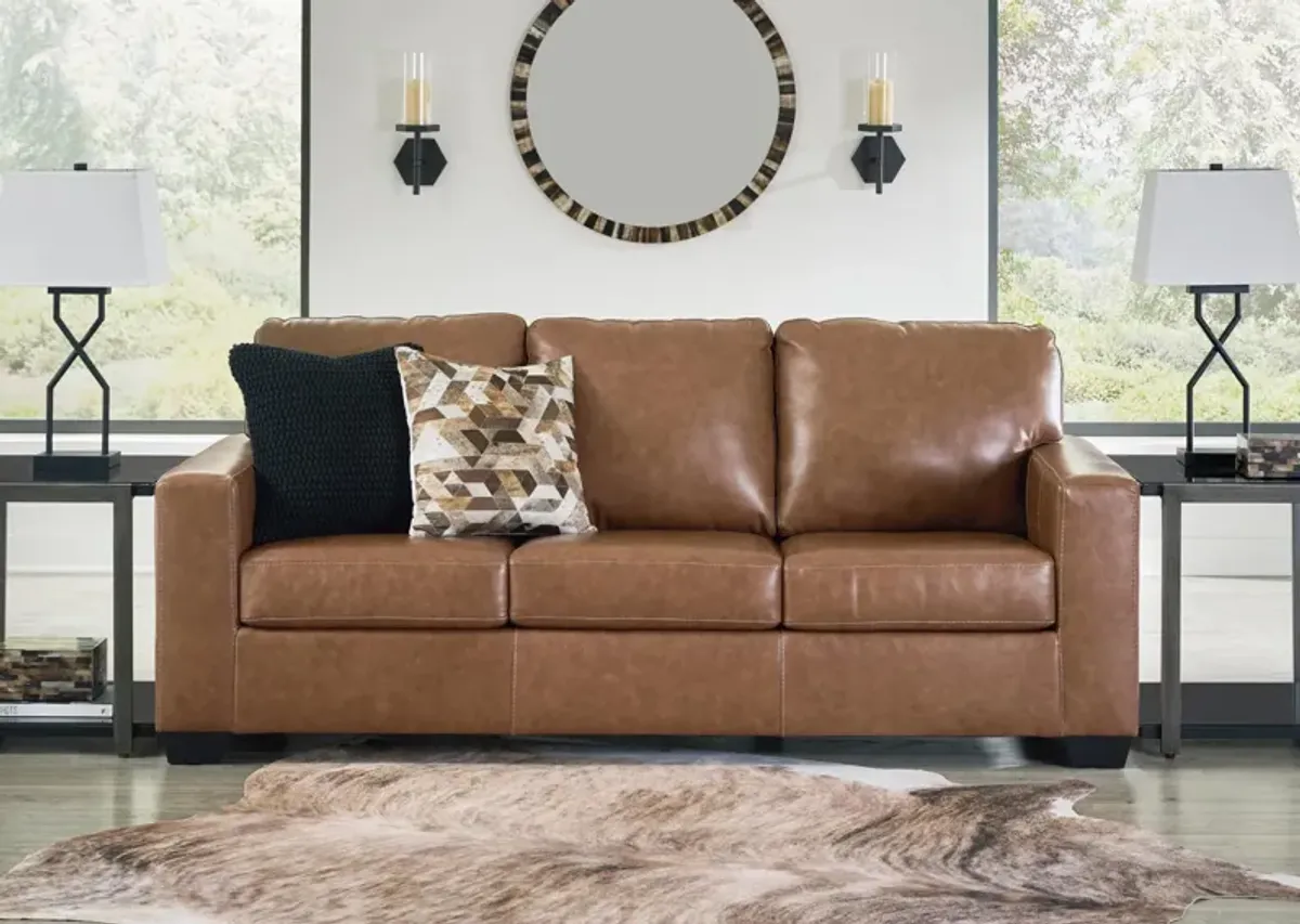 BOLSENA CARAMEL LEATHER SOFA