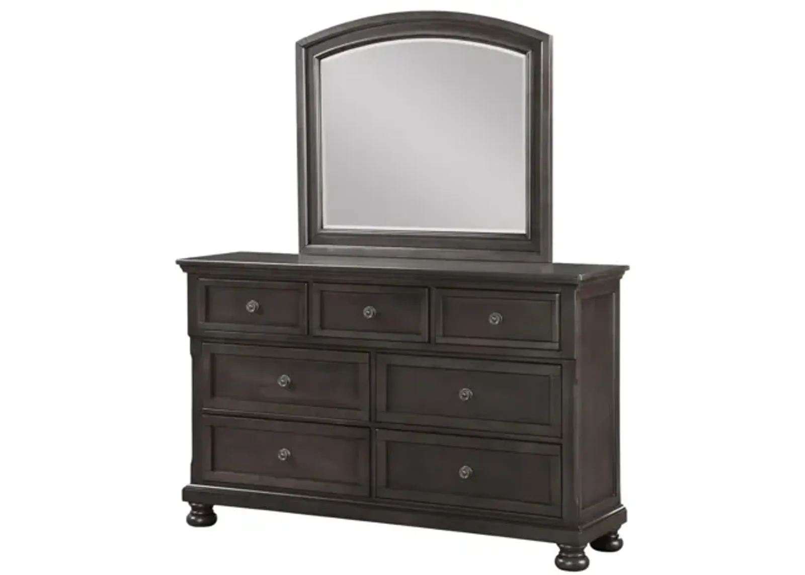 KINGSMAN GREY DRESSER AND MIRROR