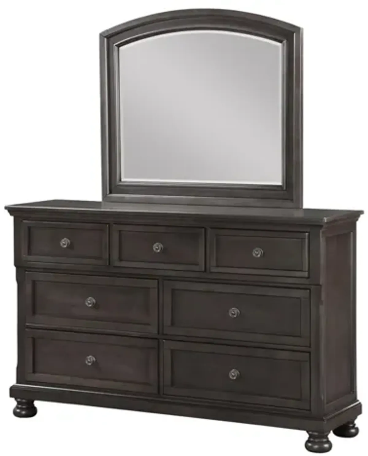 KINGSMAN GREY DRESSER AND MIRROR