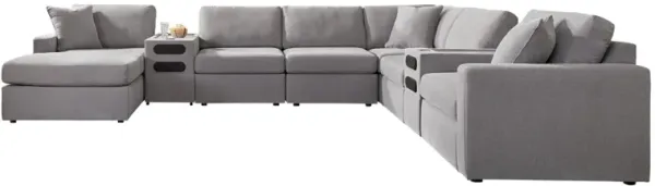 NEXSEAT GRANITE 8 PIECE SECTIONAL WITH AUDIO SYSTEM