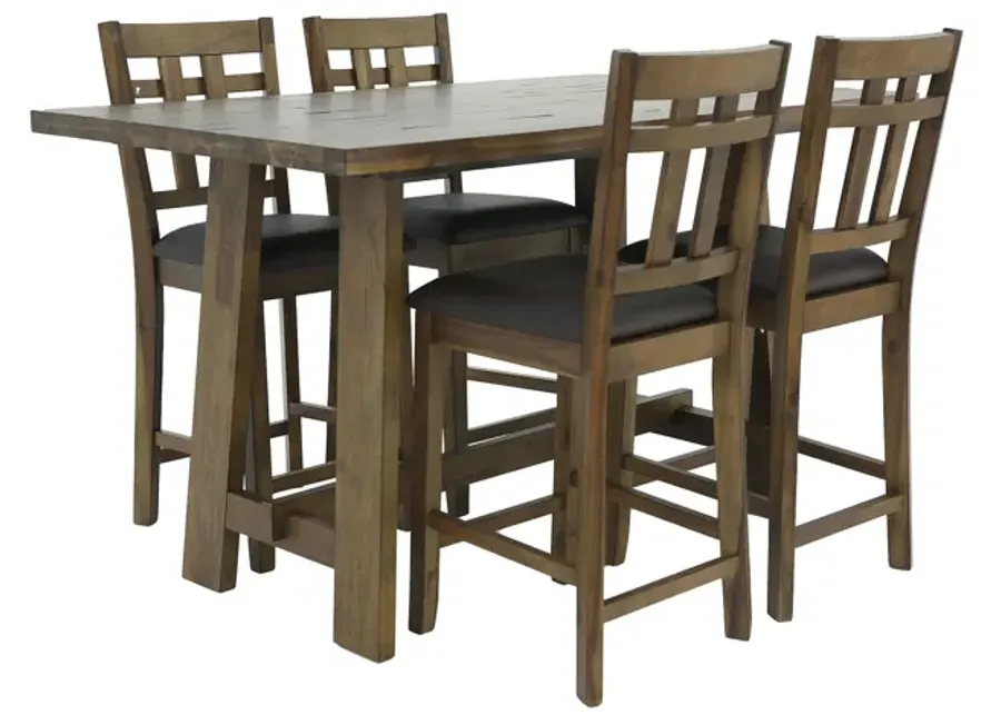 SARANAC 5 PIECE COUNTER DINING SET