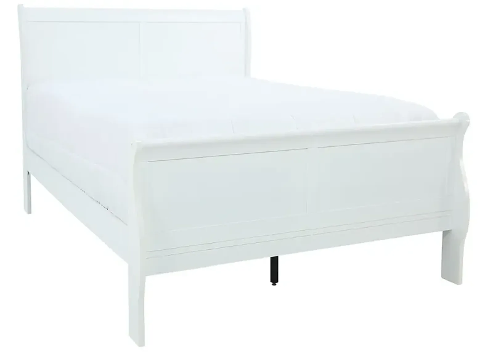 LOUIS PHILIP WHITE KING BED