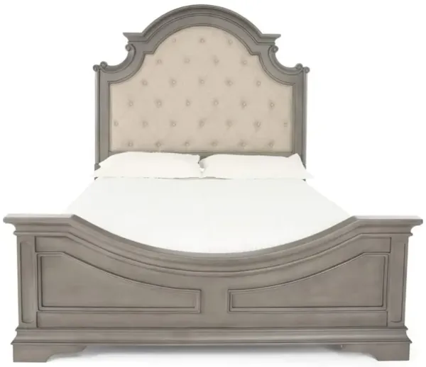 HAVEN GREY KING UPHOLSTERED BED