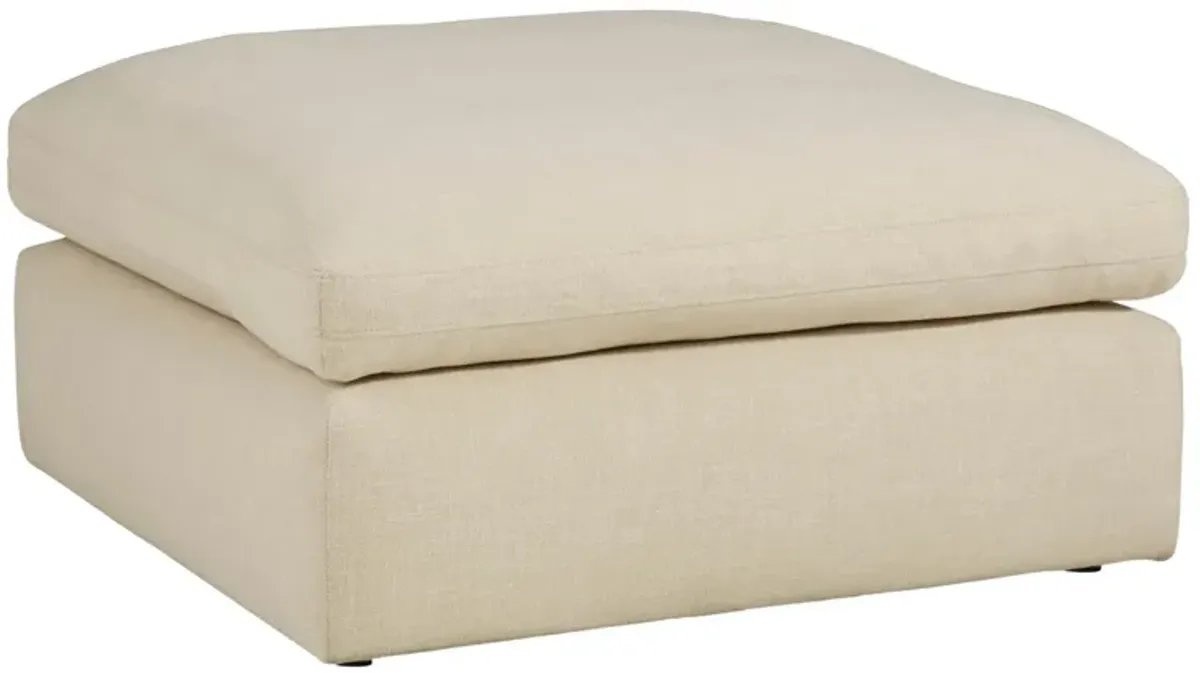 ELYZA LINEN OVERSIZED OTTOMAN