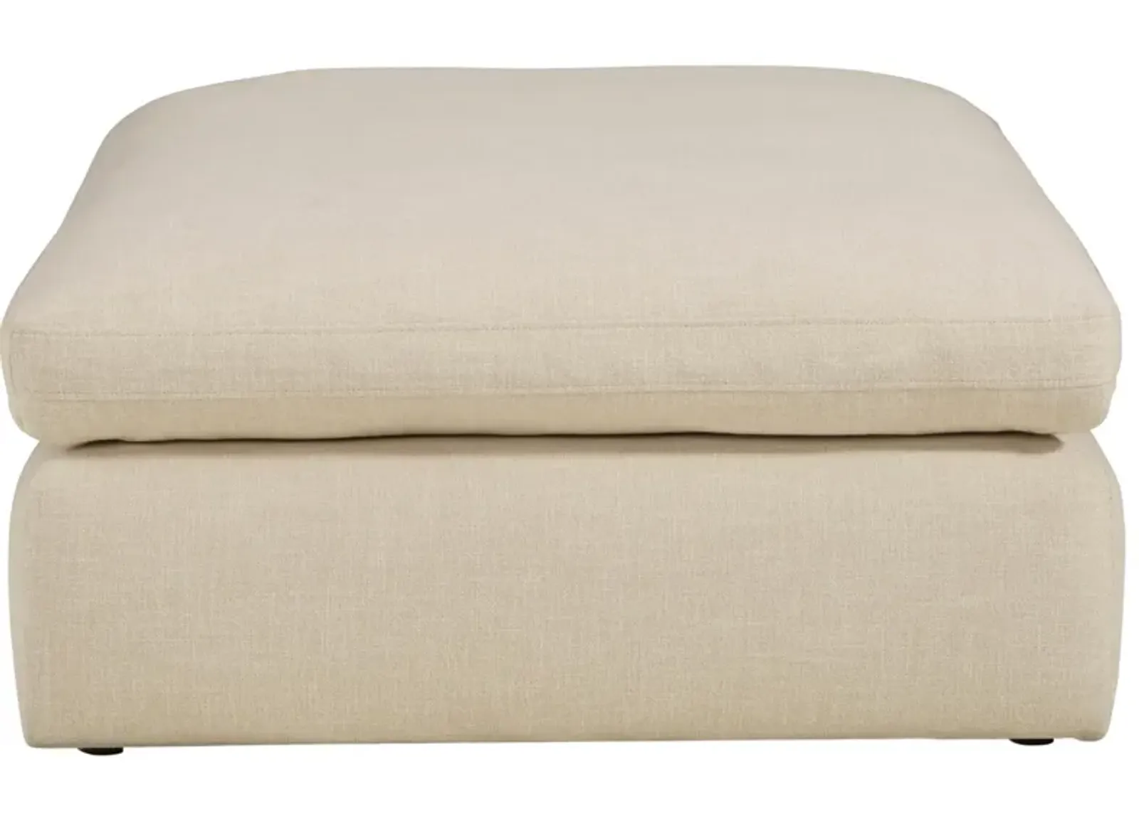 ELYZA LINEN OVERSIZED OTTOMAN