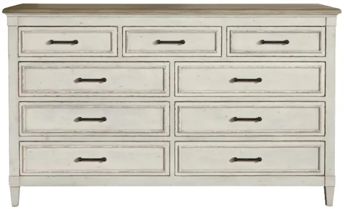 BELLA COTTAGE WOOD TOP DRESSER