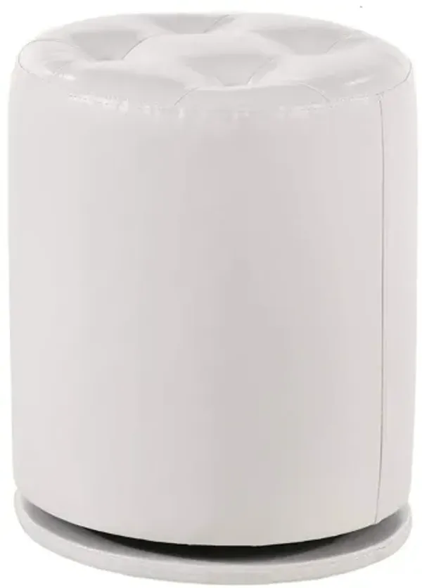 MORGAN WHITE VANITY STOOL