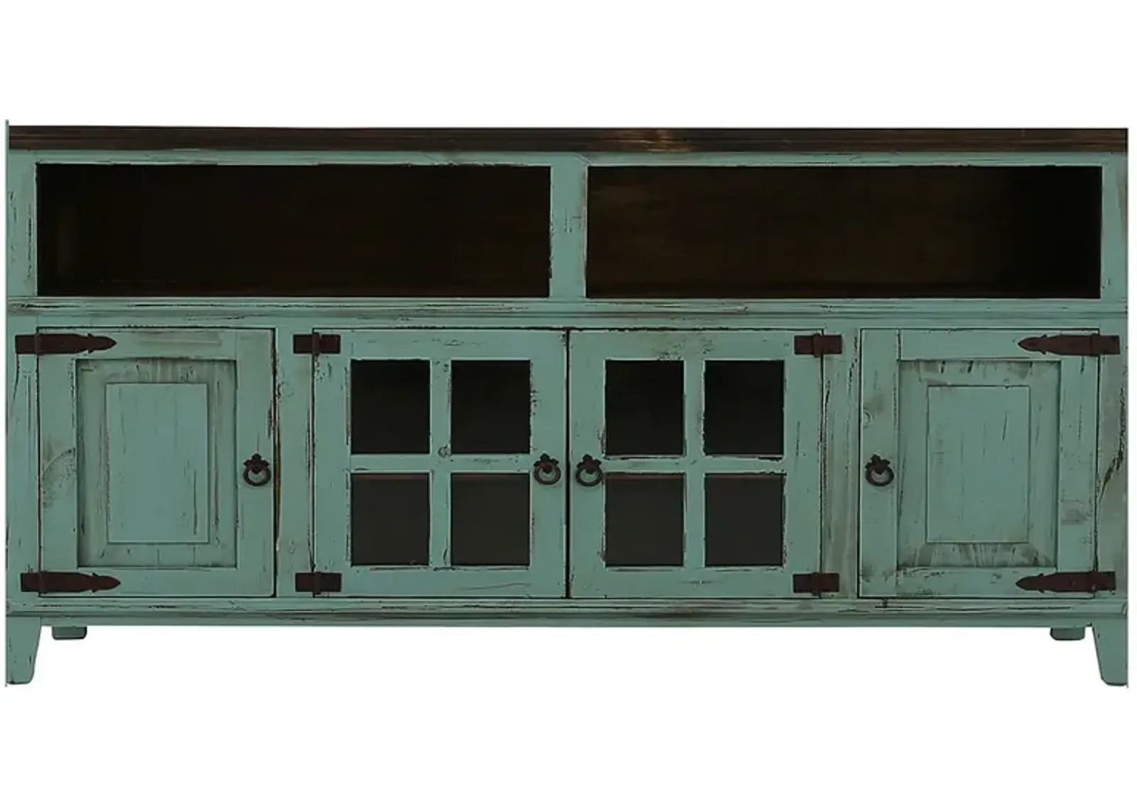 LAWMAN TURQUOISE 72" MEDIA CONSOLE