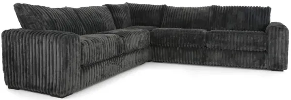 MONDO MONSTER GUNMETAL 3 PIECE SECTIONAL