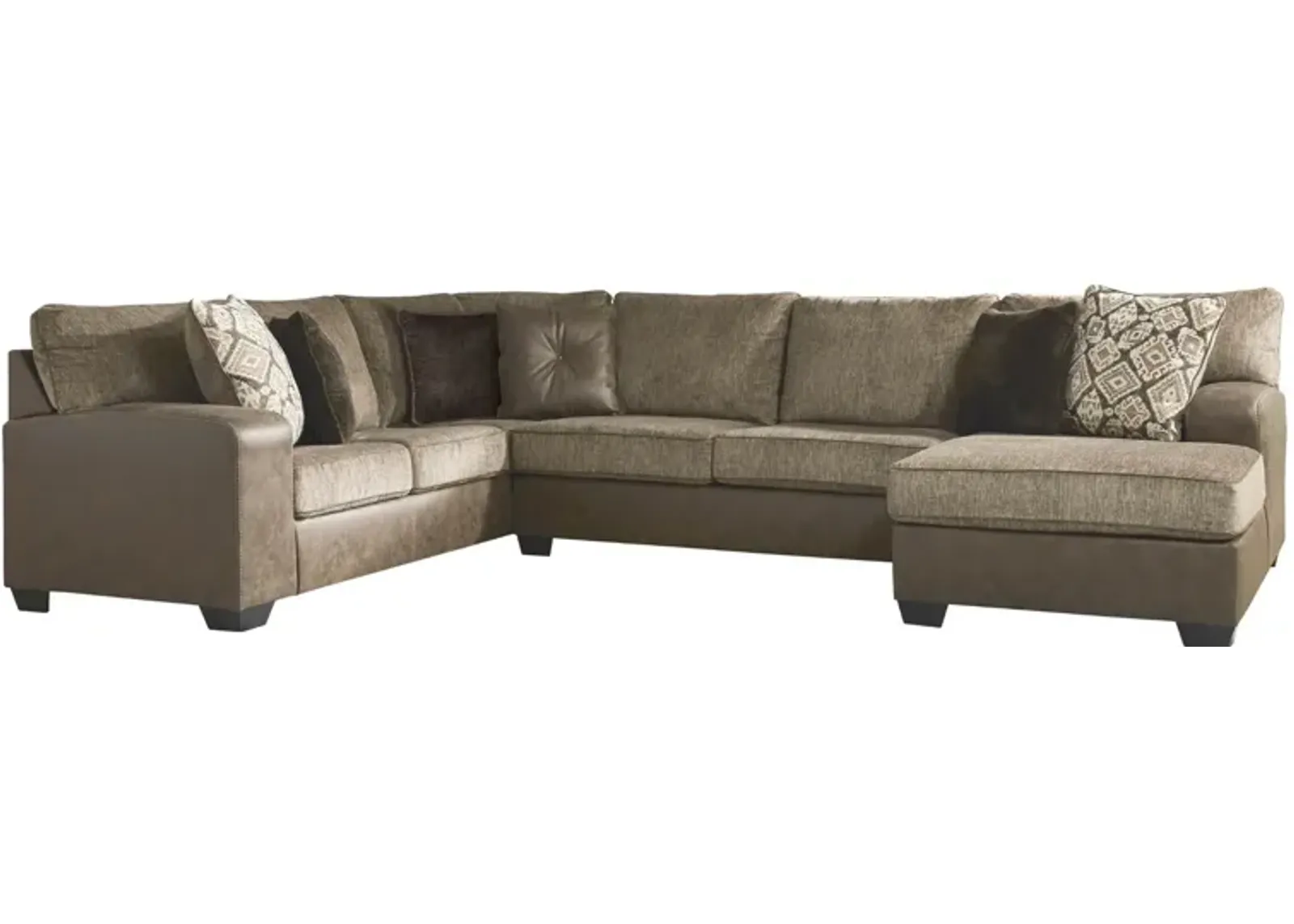 ABALONE CHOCOLATE 3 PIECE SECTIONAL