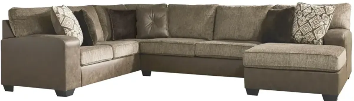 ABALONE CHOCOLATE 3 PIECE SECTIONAL