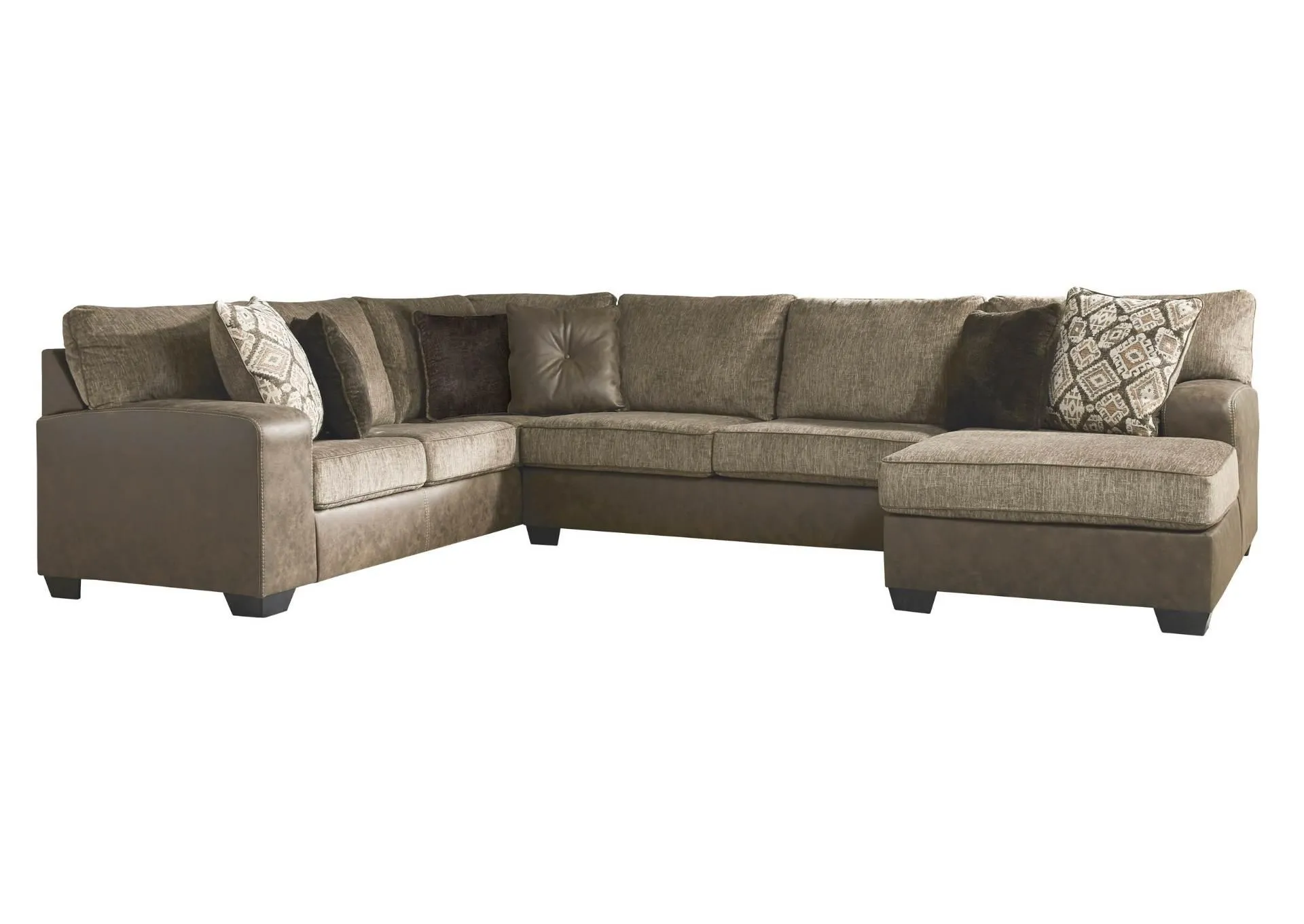 ABALONE CHOCOLATE 3 PIECE SECTIONAL