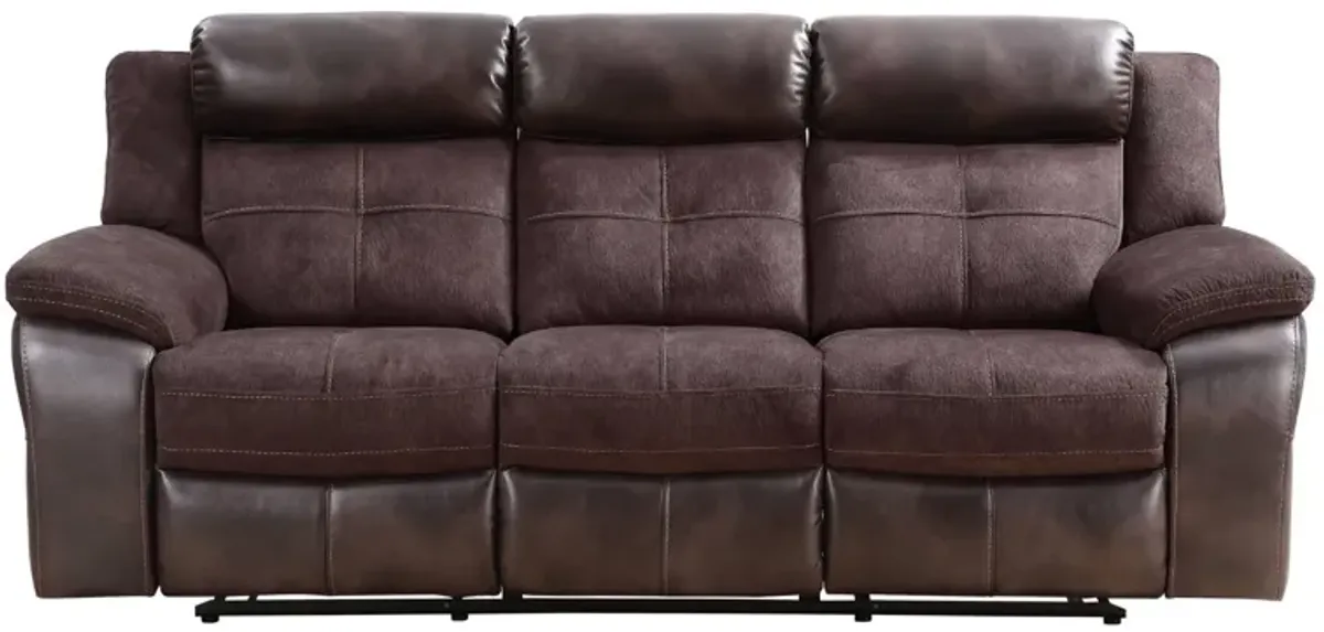 PUEBLO TWO TONE RECLINING SOFA