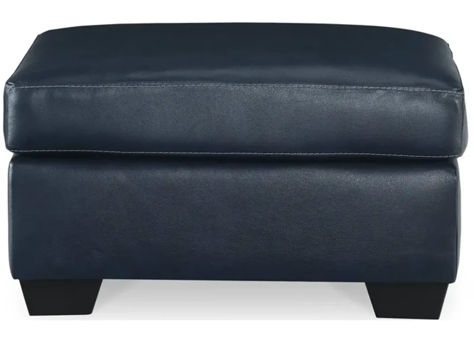 SANTORINE OCEAN LEATHER OTTOMAN