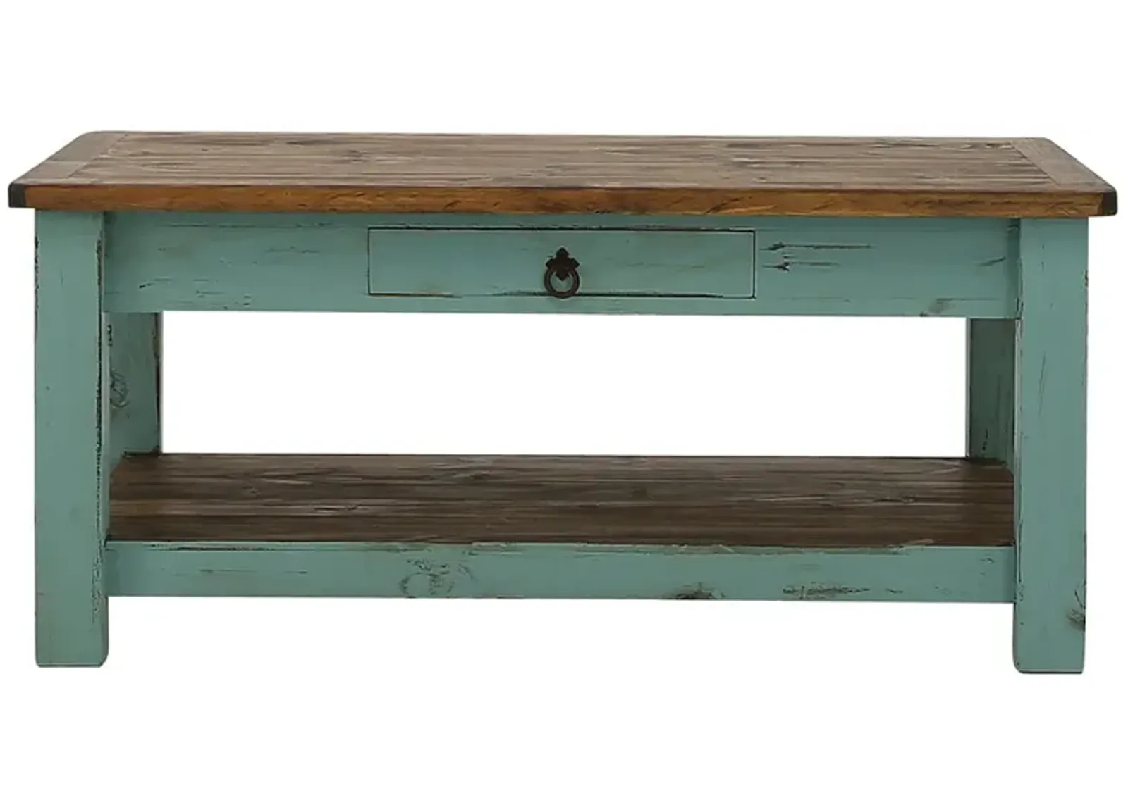 LAWMAN TURQUOISE COCKTAIL TABLE