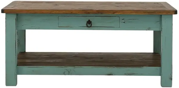 LAWMAN TURQUOISE COCKTAIL TABLE