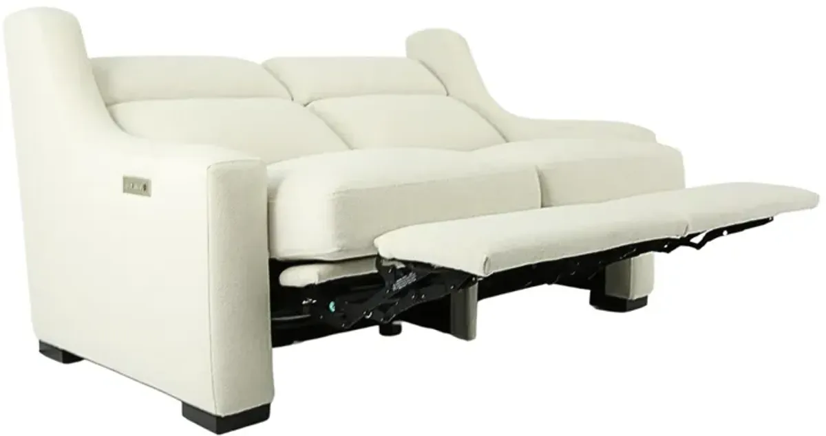 GERMAIN CREAM POWER RECLINING LOVESEAT