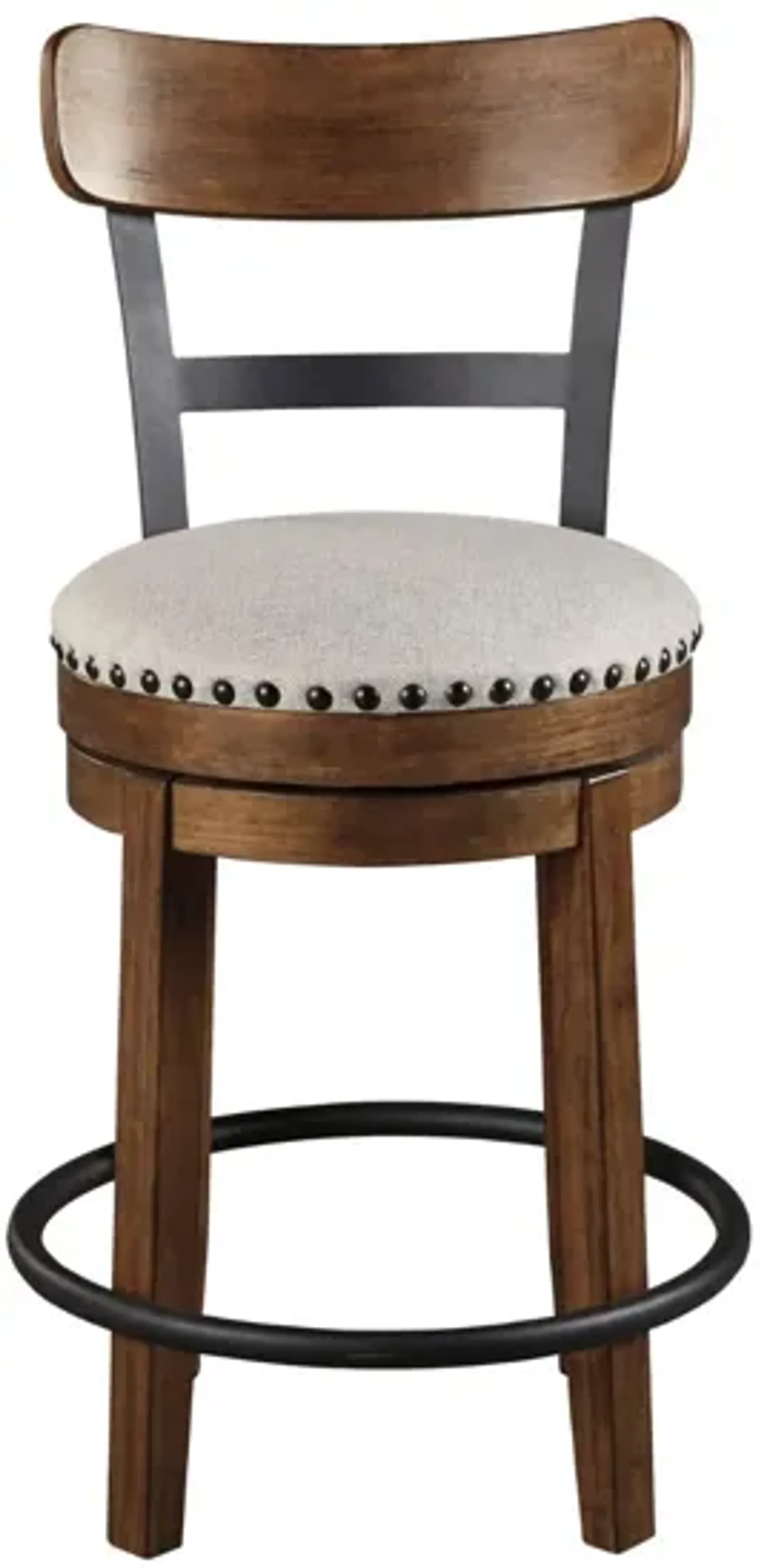 VALEBECK 24" BROWN SWIVEL BARSTOOL