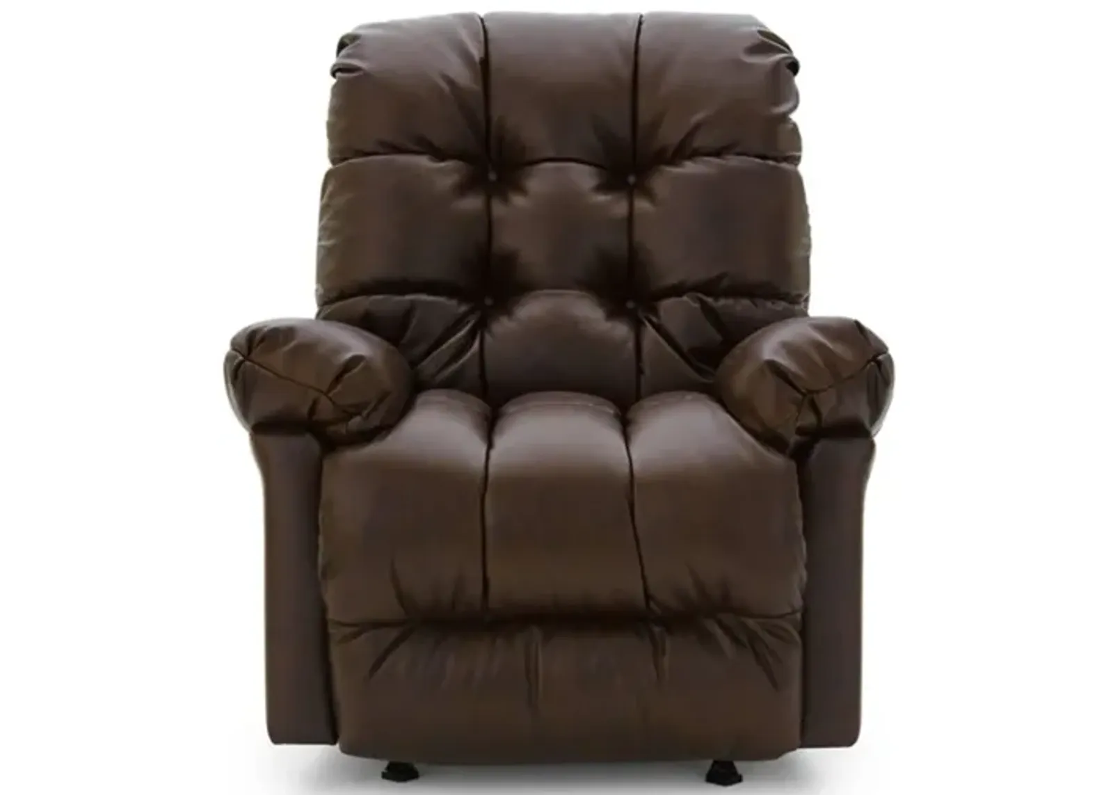 BROSMER CHOCOLATE LEATHER POWER LIFT RECLINER