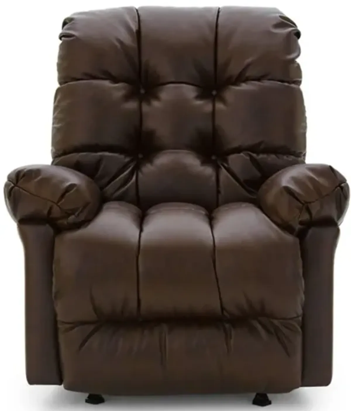 BROSMER CHOCOLATE LEATHER POWER LIFT RECLINER