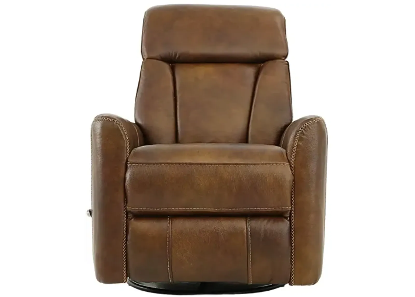 TAURUS SIENNA LEATHER SWIVEL RECLINER