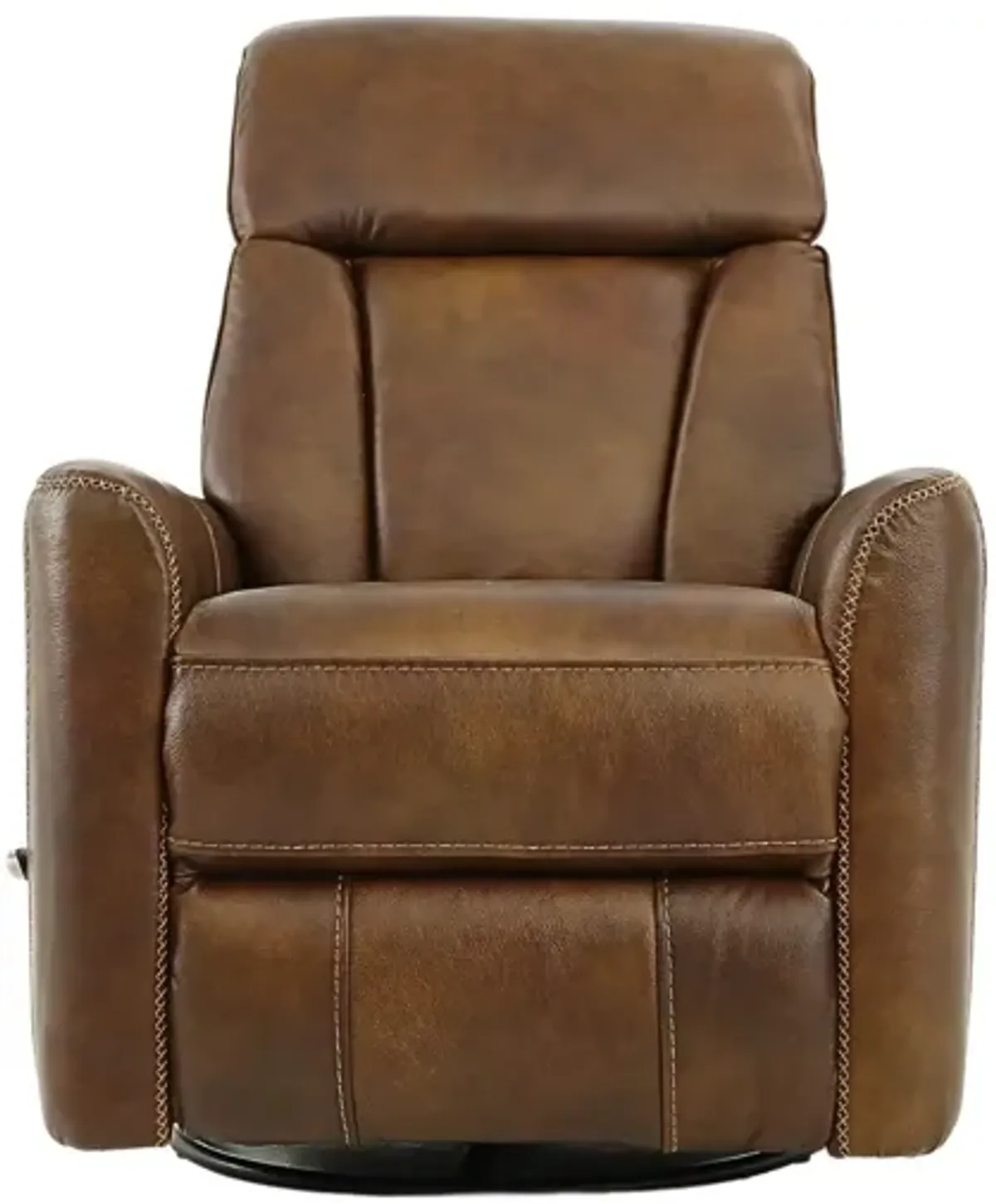 TAURUS SIENNA LEATHER SWIVEL RECLINER